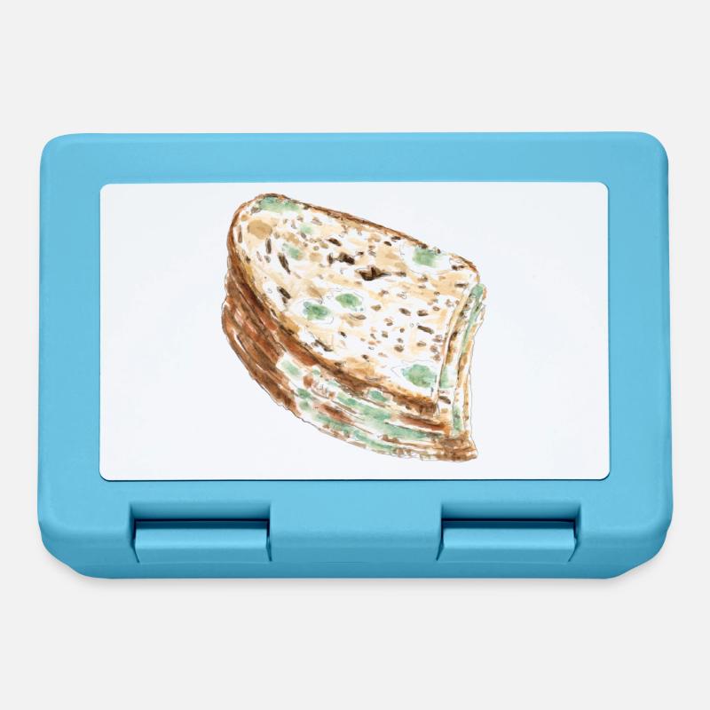 Moisis pain / champignons / champignons - Boîte à goûter - bleu saphir