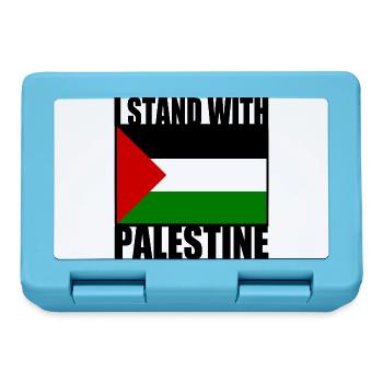 I stand with palestine - Boîte à goûter - bleu saphir - Devant