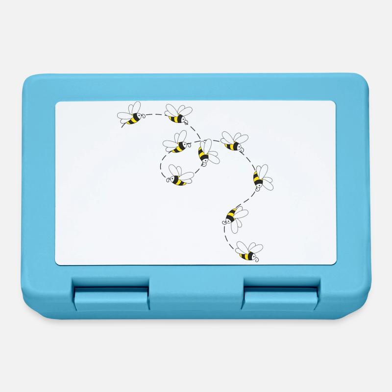 Les abeilles volent - Boîte à goûter - bleu saphir