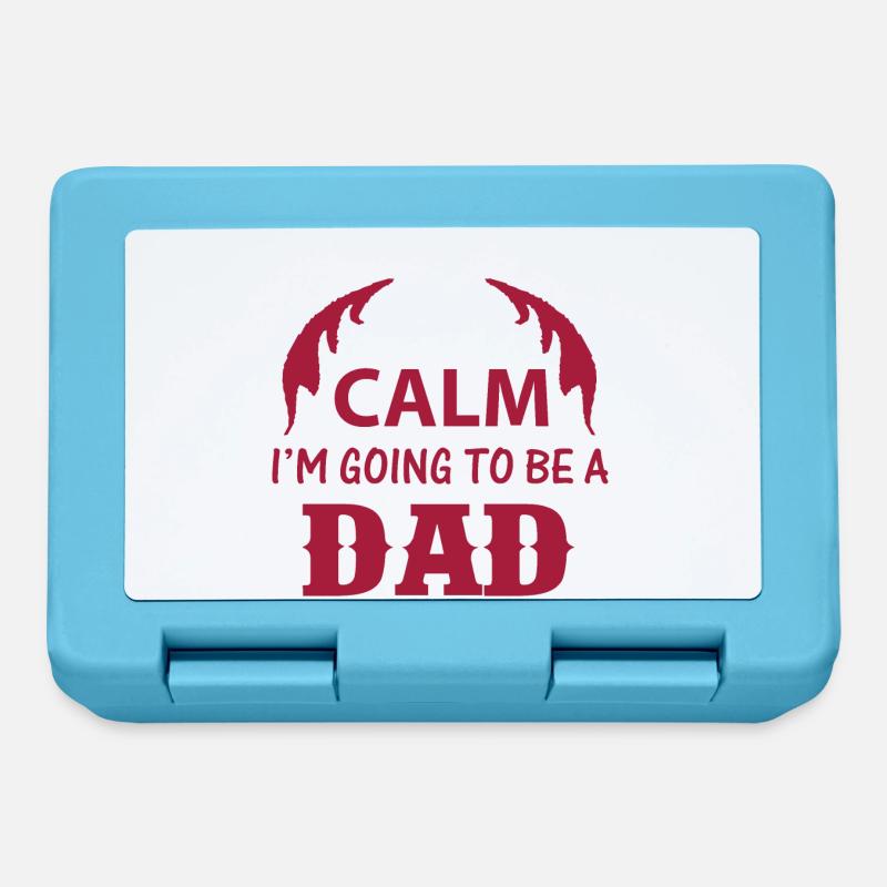 KEEP CLAM I M GOING TO BE DAD - Brotdose - Saphirblau