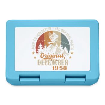 Décembre 1958 Jubilé 1958 Légendes Décembre - Boîte à goûter - bleu saphir - Devant