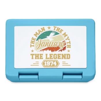 Les Legends sont nés en janvier 1974 - Boîte à goûter - bleu saphir - Devant
