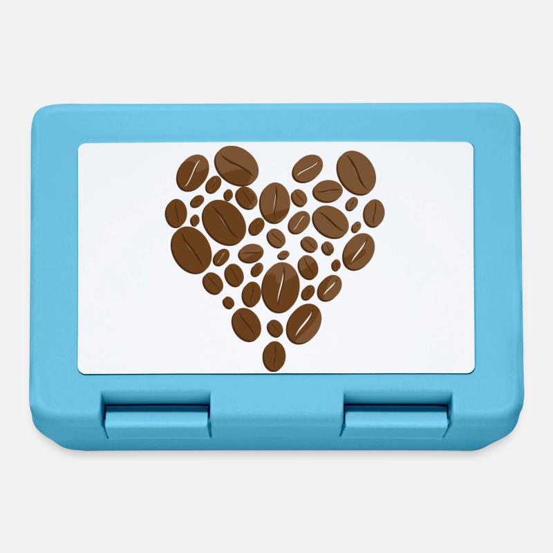 Kaffee - Brotdose - Saphirblau