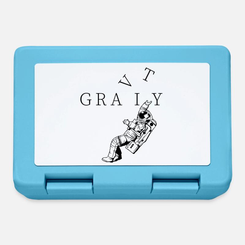 Astronaut Gravity Geschenk - Brotdose - Saphirblau