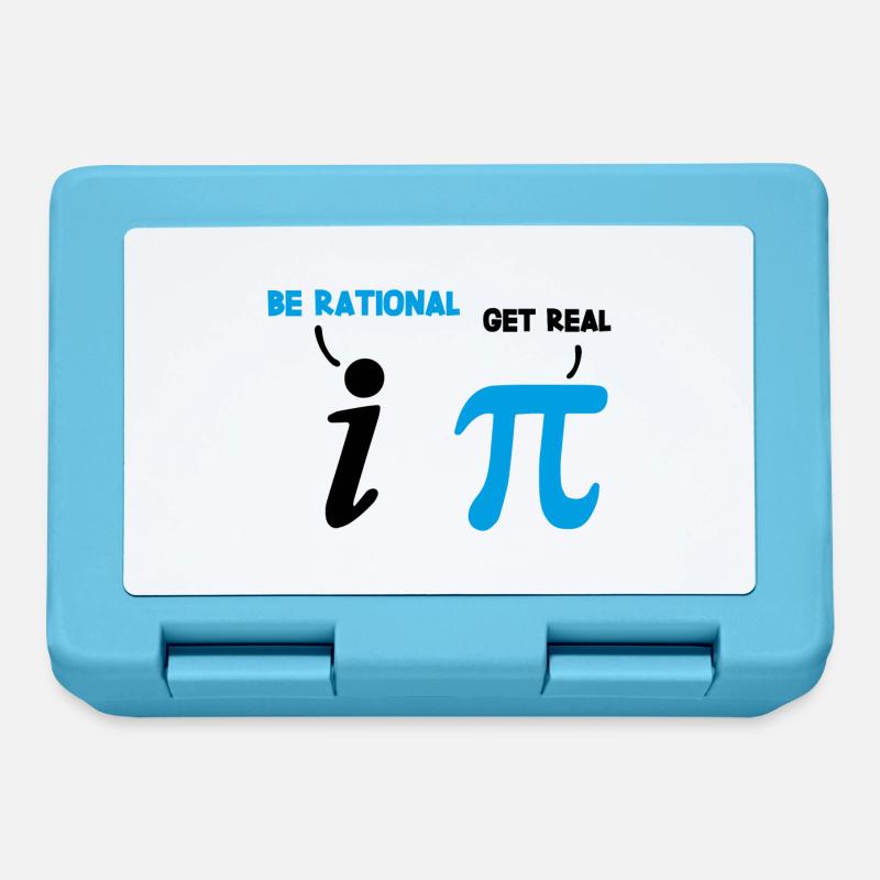 Maths dire rationnel réel cadeau - Boîte à goûter - bleu saphir