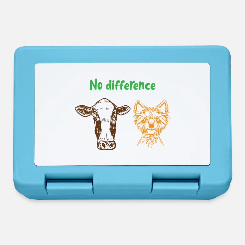 No difference Animal rights Geschenk - Brotdose - Saphirblau