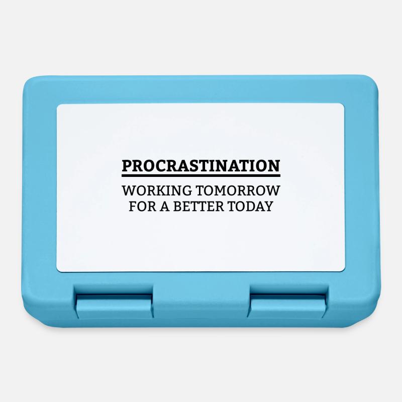 Working tomorrow for a better today Geschenk - Brotdose - Saphirblau