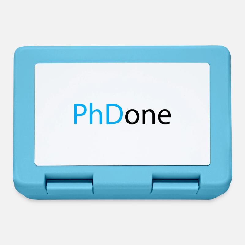 PhD Done Phd Abschluss Geschenk - Brotdose - Saphirblau