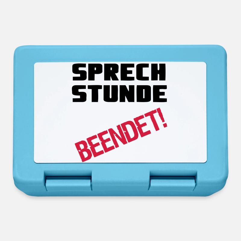 Sprechstunde beendet Medizin Spruch Geschenk - Brotdose - Saphirblau