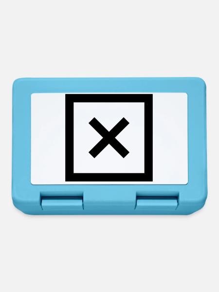 kreuz ankreuzen icon - Brotdose - Saphirblau
