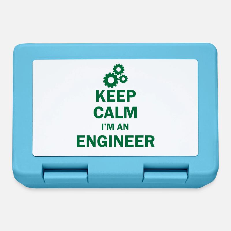 Keep calm I'm an engineer Ingenieur Student - Brotdose - Saphirblau
