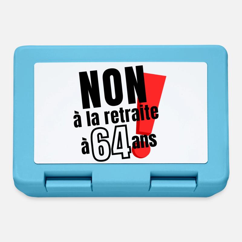 réforme des retraites, retraité, réforme Macron - Boîte à goûter - bleu saphir