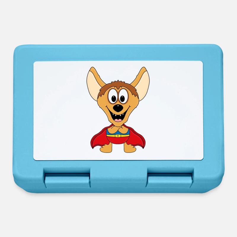HYÄNE - SUPERHELD - TIER - KIND - BABY - Brotdose - Saphirblau