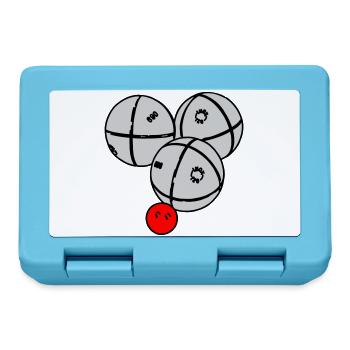 Petanque Kugeln - Brotdose - Saphirblau - Vorne