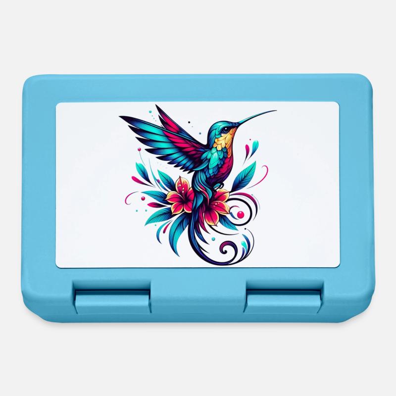 Colibri - Boîte à goûter - bleu saphir