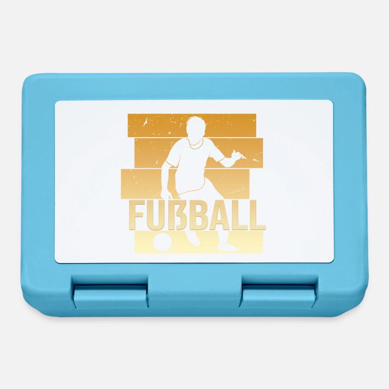 Fußball - Brotdose - Saphirblau