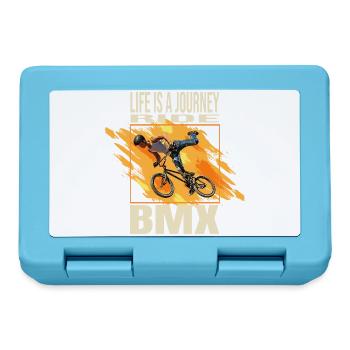 Life is a journey - Ride BMX - Brotdose - Saphirblau - Vorne