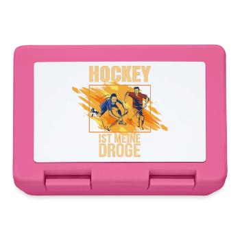 Hockey ist meine Droge - Brotdose - Pink - Vorne