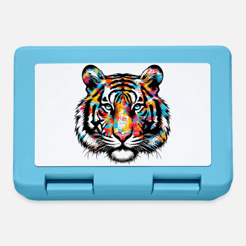 Tiger - Brotdose - Saphirblau