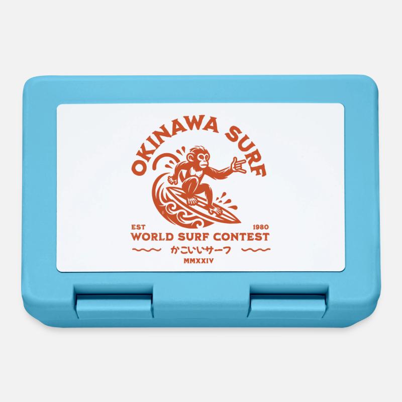Okinawa Surf Monkey (kakoii surf) - Brotdose - Saphirblau