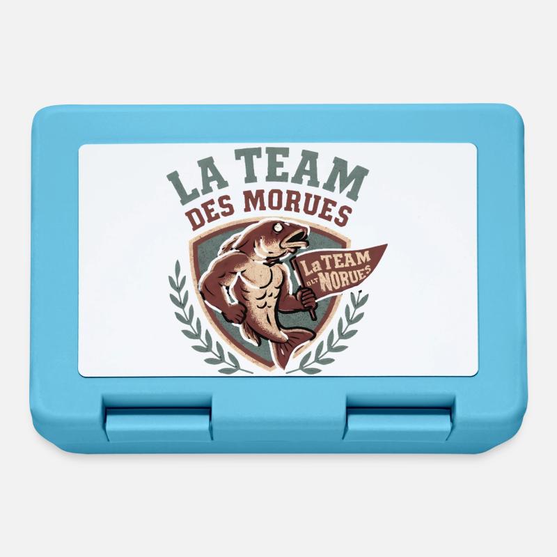 Morues Musclées La Team - Boîte à goûter - bleu saphir