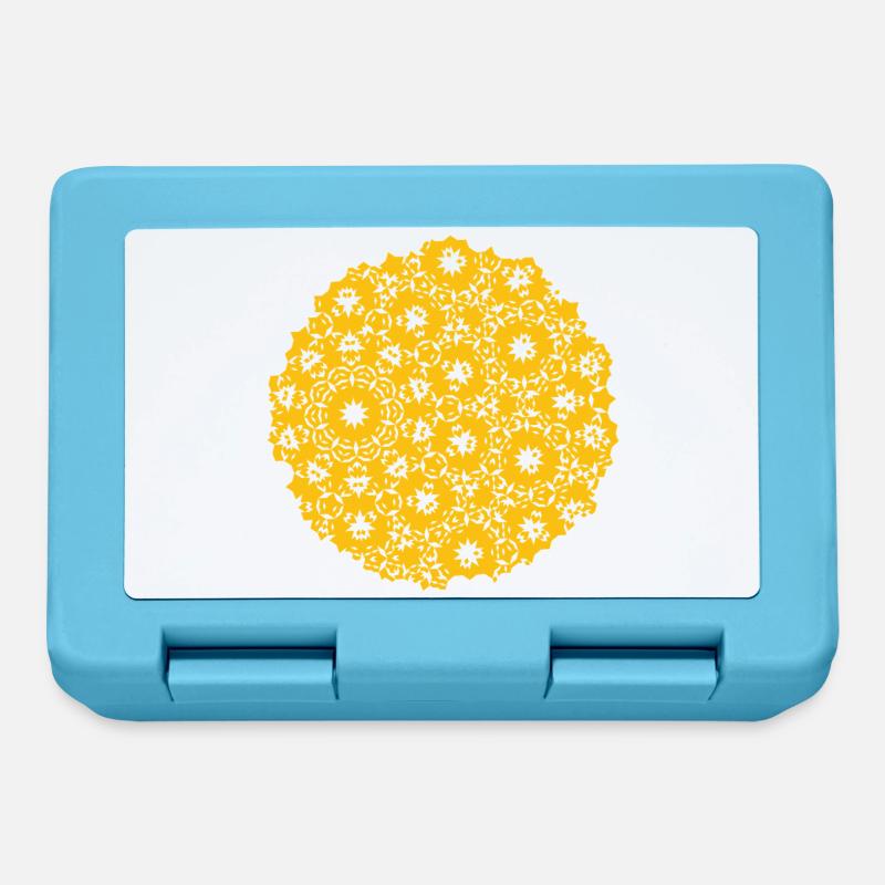 Moon Pattern - Lunchbox - sapphire blue