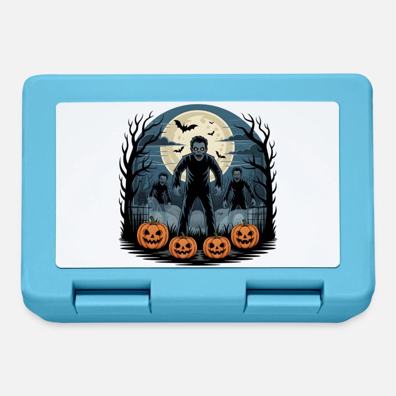 Zombie Halloween - Boîte à goûter - bleu saphir