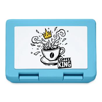 Grind or Die: coffee king krone graffiti kaffee - Brotdose - Saphirblau - Vorne