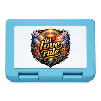 Lass die Liebe herrschen - Brotdose - Saphirblau - Vorne