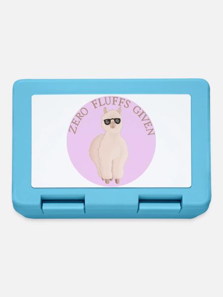 Fluffiges Alpaca - Brotdose - Saphirblau