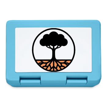 Tree of Life Circle Icon - Lunchbox - sapphire blue - Front