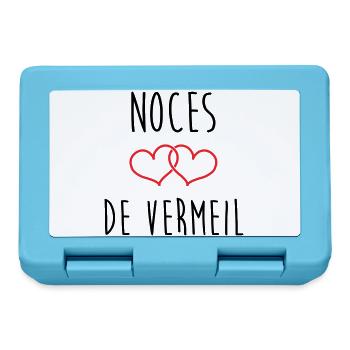 Vermeil wedding 45 years of marriage - Lunchbox - sapphire blue - Front