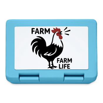 Logo de la Vie à la Ferme Rooster - Boîte à goûter - bleu saphir - Devant