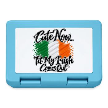 Cute now - Til my irish comes out - Ireland Irland - Brotdose - Saphirblau - Vorne