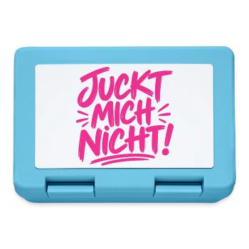 Juckt mich nicht! - cooler Spruch - Brotdose - Saphirblau - Vorne