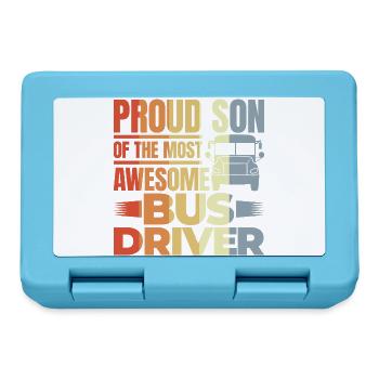 Proud Son Of The Most Awesome Bus Driver - Brotdose - Saphirblau - Vorne