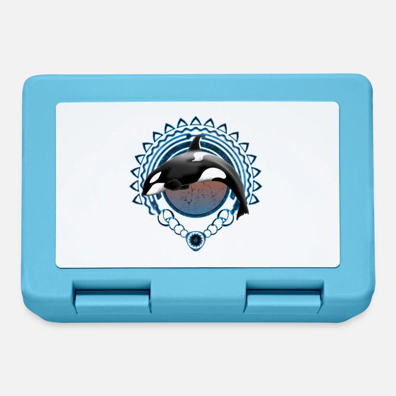 Orca killer whale - Lunchbox - sapphire blue