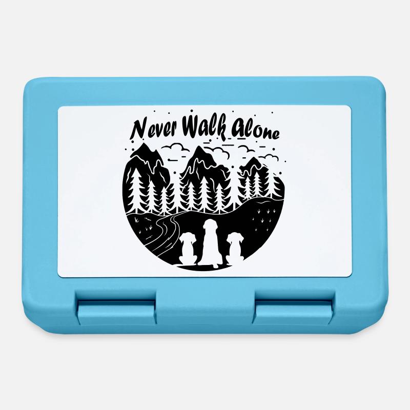 Never walk alone - Brotdose - Saphirblau