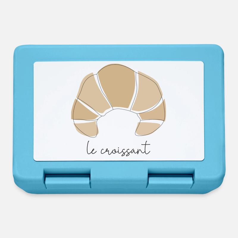 Croissant³. - Boîte à goûter - bleu saphir