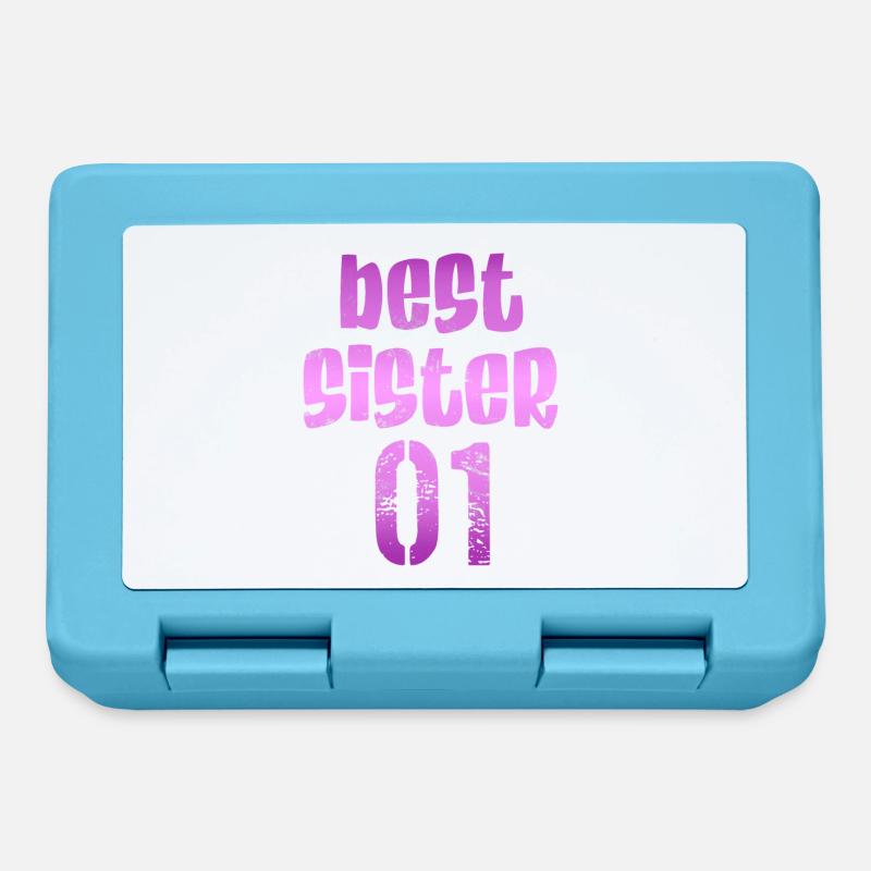 Best sister 01 - Boîte à goûter - bleu saphir