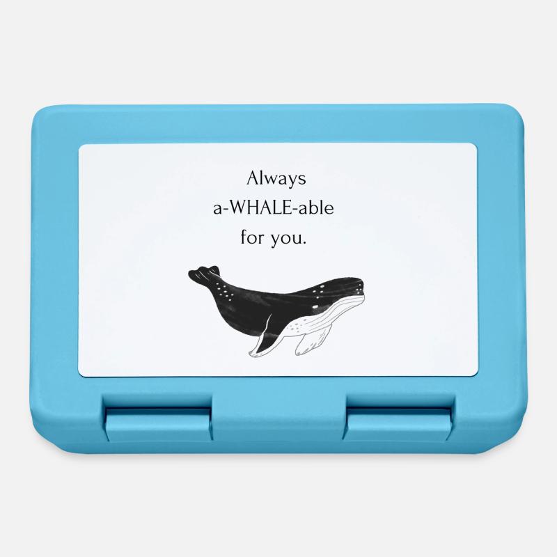 a whale able - Brotdose - Saphirblau