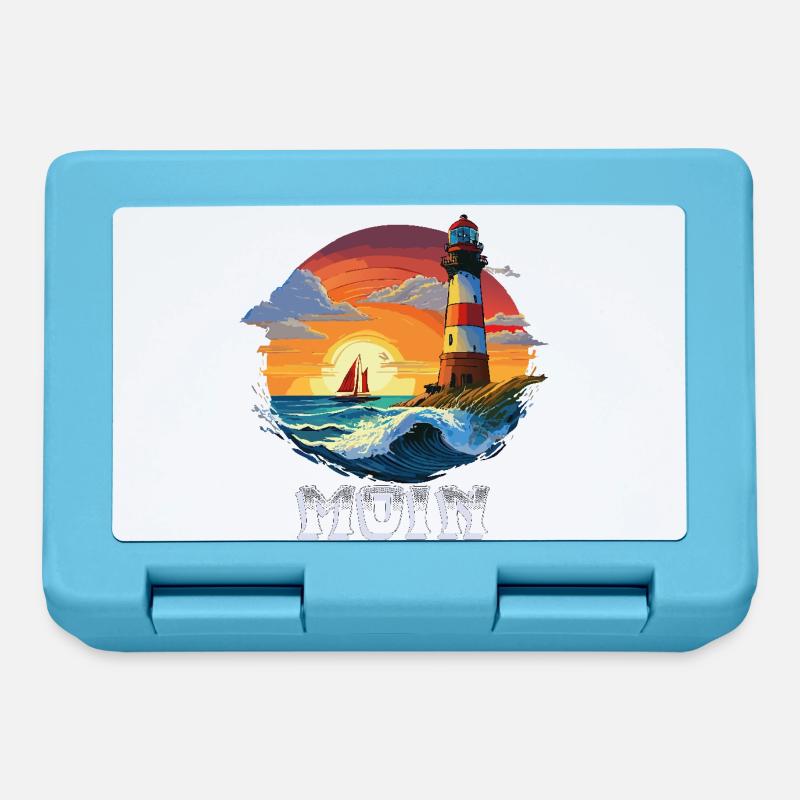 Moin Lighthouse - Lunchbox - sapphire blue