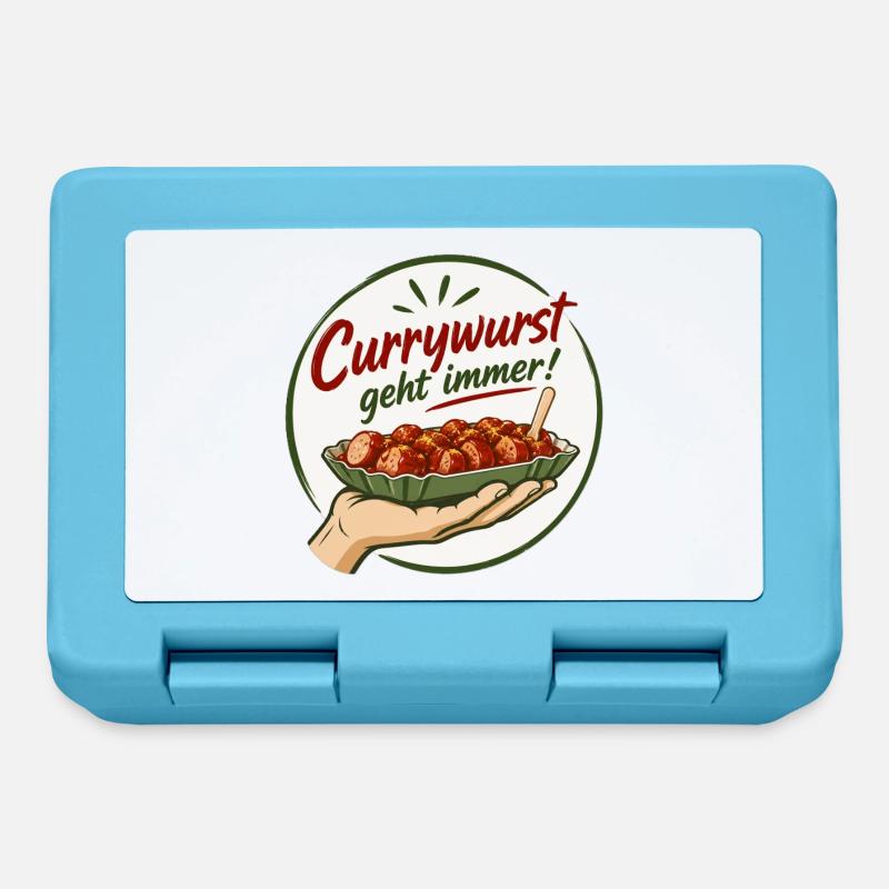 curry - Brotdose - Saphirblau