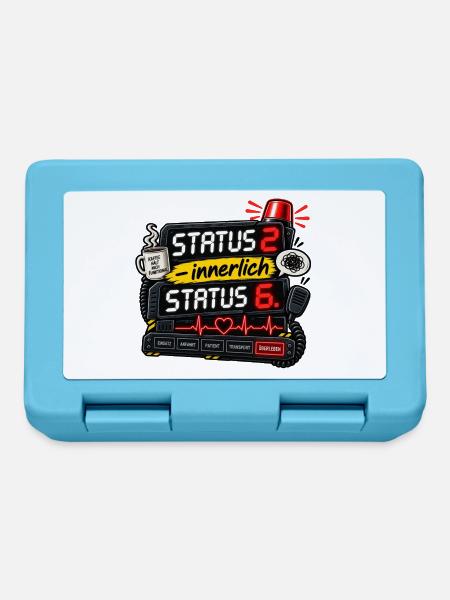 Neonstatus Innerlich Puls Kaffee - Brotdose - Saphirblau