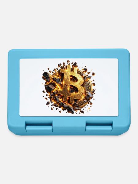 Bitcoin Unbreakable - Brotdose - Saphirblau