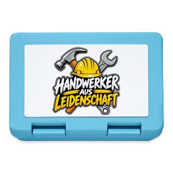 Handwerker aus Leidenschaft – Handwerker Design - Brotdose - Saphirblau - Vorne