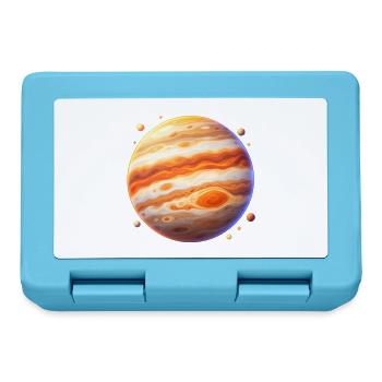 Oranger Jupiter Orbit - Brotdose - Saphirblau - Vorne