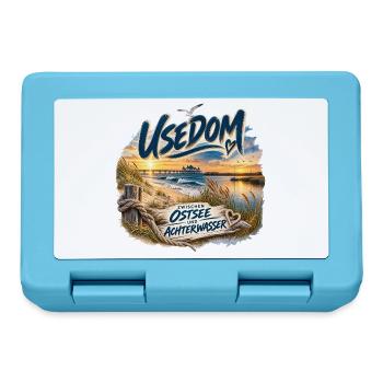 Usedom Zwischen Ostsee und Achterwasser - Brotdose - Saphirblau - Vorne