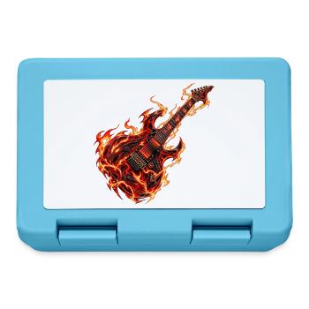 Inferno Dragon Gitarre - Brotdose - Saphirblau - Vorne