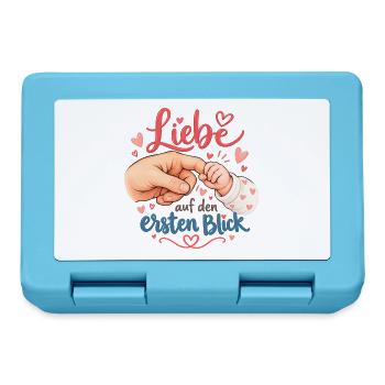 Liebe auf den ersten Blick - Brotdose - Saphirblau - Vorne